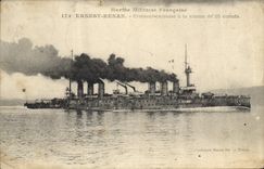 CPA Bateau de Guerre Ernest Renan Croiseur Cuirasse 