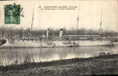 CPA Bateau de Guerre Rochefort sur Mer Arsenal Le D'Estrees Aviso Torpilleur