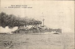 CPA Bateau de Guerre Edgar Quinet Croiseur Cuirasse