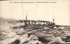 CPA Bateau de Guerre Ernest Renan Croiseur