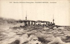 CPA Bateau de Guerre Ernest Renan Croiseur