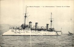 CPA Bateau de Guerre Le D'Entrecasteaux Croiseur de 1ere classe