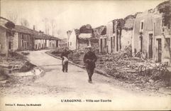 CPA Militaria L'Argonne Ville sur Tourbe