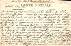 CPA Militaria Bataille de la Marne Mailly le Camp Rue Basse