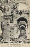 CPA Militaria La grande guerre 1914 15 Albert Somme vue interieur de la Basilique bombardes et incen