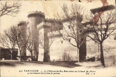 CPA Chateau du Roi Rene situe sur le bord du Rhone Tarascon 