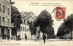 CPA Pithiviers La Place Duhamel du Monceau Le Mail Sud et les bureaux de la Sous Prefecture 