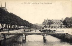 CPA Prefecture Quimper Passerelles sur l'Odet