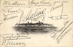 CPA Bateau de guerre Croiseur D'Estrees
