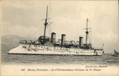 CPA Bateau de guerre Le d'Entrecasteaux Croiseur de 1ere classe