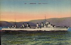 CPA Bateau de guerre Epervier Contre torpilleur