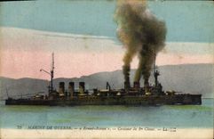 CPA Bateau de guerre Ernest Renan Croiseur de 1ere classe
