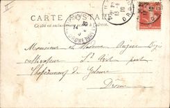 CPA Bateau de guerre Visite officielle a bord de l'escadre