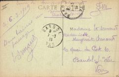 CPA Bateau de guerre Edgar Quinet Croiseur de 1ere classe