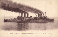 CPA Bateau de guerre Ernest Renan Croiseur corsaire de 1er rang