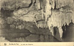 CPA Grotte Grottes de Han La salle des draperies