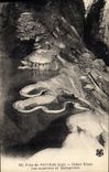 CPA Grotte Grottes Puits de Padirac  Grand Dome Lac superieur et stalagmites