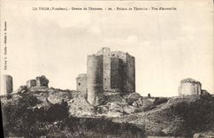 CPA Grotte de Thouzon Le Thor Ruines de Thouzon Vue d'ensemble Grottes 