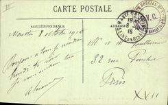 CPA Palais de justice Mantes L'avenue de la Republique et le Tribunal