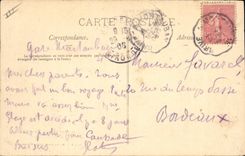 CPA Palais de justice Place du Coq Montauban