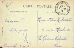 CPA Militaria Verdun bombarde Rue des Capucines