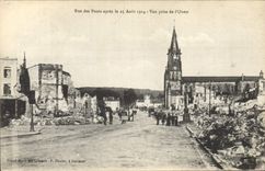 CPA Militaria Rue des ponts apres le 25 aout 1814 Vue prise de l'Ouest