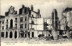 CPA Militaria Arras Le quartier de la Gare