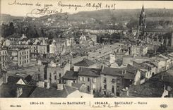 CPA Militaria Ruines de Baccarat 