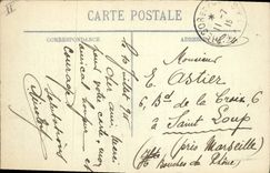 CPA Militaria Le Crime de Reims Rue de Talleyrand maisons Gonet et Belvoye bombardees par les Allema