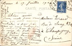 CPA Militaria Reims Place de l'Hotel de ville et rue de la prison