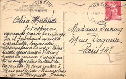 CPA Militaria Caen La rue D'auge