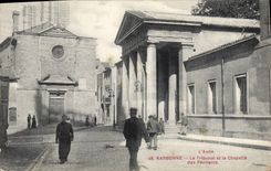 CPA Palais de justice Narbonne Le Tribunal et la chapelle des Penitents