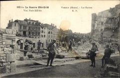 CPA Militaria Verdun Les ruines