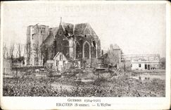 CPA Militaria Erches L'eglise