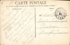 CPA Militaria Route de Belgique apres la bataille