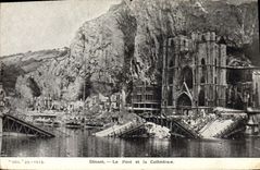 CPA Militaria Dinant Le pont et la cathedrale 