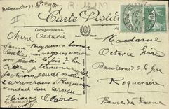 CPA Folklore Auvergne La Bourree