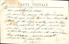 CPA Folklore Auvergne En route pour la ville Cheval