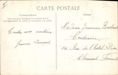 CPA Folklore Auvergne Enfants