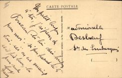 CPA Folklore Auvergne La bourree Accordeon