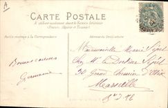 CPA Folklore Auvergne La bourree