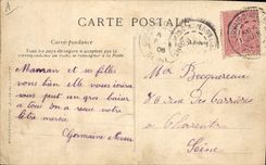 CPA Folklore Auvergne La bourree