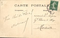 CPA Folklore Auvergne La bourree