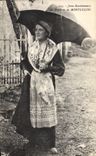CPA Folklore Jeune Bourbonnaise des environs de Montlucon