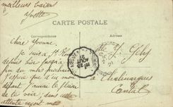 CPA Folklore Auvergne La bourree Presentation des dames