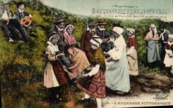 CPA Folklore Auvergne