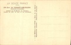 CPA Chateau Environs de Vernet les Bains Abbaye de St Martin du Canigou La tour et les tombeaux