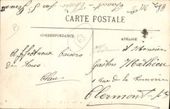 CPA Folklore Auvergne Un buron Cochons Porcs TOP