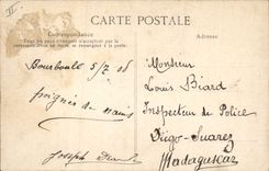 CPA Folklore Auvergne La bourree