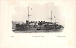 CPA Bateau de Guerre Le croiseur La Foudre